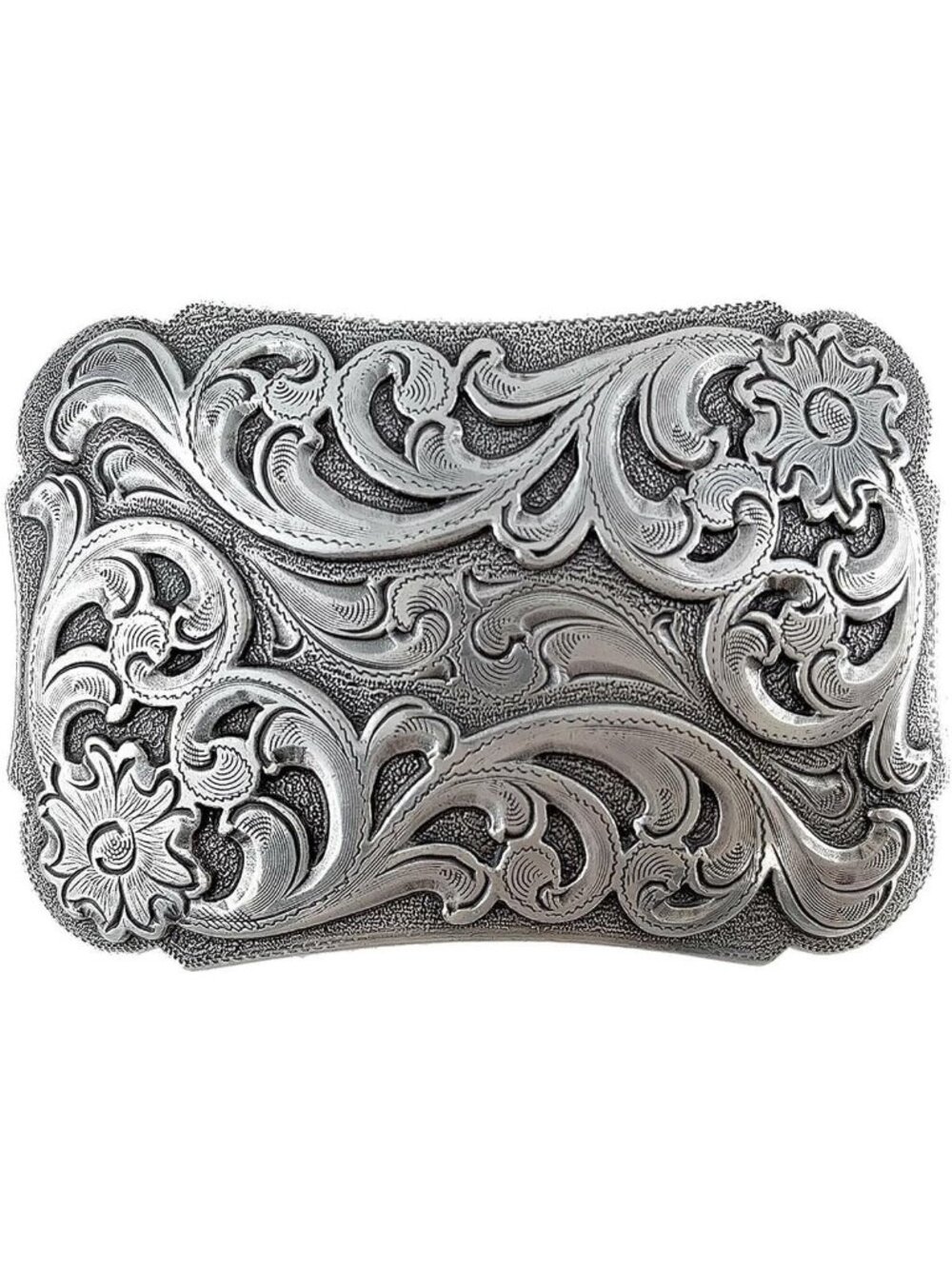 Unisex 01-Silver Floral Dog Bird Star Replacement Belt Buckle Multi-Style